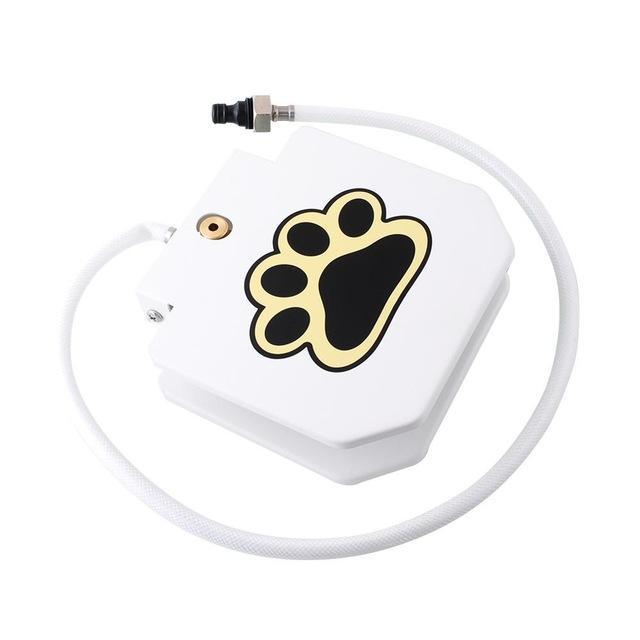 HKM-393043 Outdoor Dog Water Fountain with 41" Hose and Easy Press Paw Pad