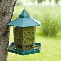 HKM-393107 Weatherproof Outdoor Hanging Bird Feeder for Balconies - Plastic, 7.5 x 20 x 24cm