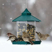 HKM-393107 Weatherproof Outdoor Hanging Bird Feeder for Balconies - Plastic, 7.5 x 20 x 24cm