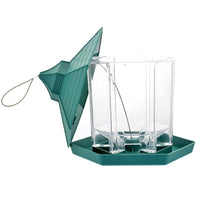 HKM-393107 Weatherproof Outdoor Hanging Bird Feeder for Balconies - Plastic, 7.5 x 20 x 24cm