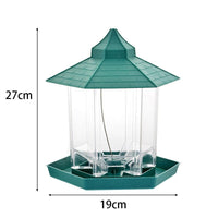 HKM-393107 Weatherproof Outdoor Hanging Bird Feeder for Balconies - Plastic, 7.5 x 20 x 24cm