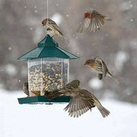 HKM-393107 Weatherproof Outdoor Hanging Bird Feeder for Balconies - Plastic, 7.5 x 20 x 24cm