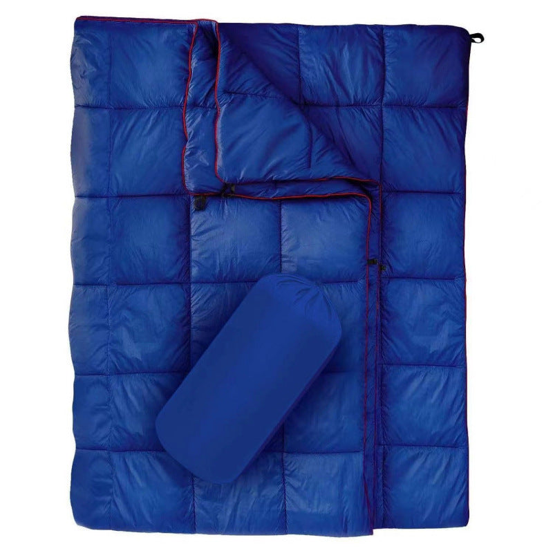 HKM-393171 Portable Waterproof Down Blanket for Camping and Hiking - Solid Colors Available, 137x203cm