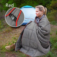 HKM-393171 Portable Waterproof Down Blanket for Camping and Hiking - Solid Colors Available, 137x203cm
