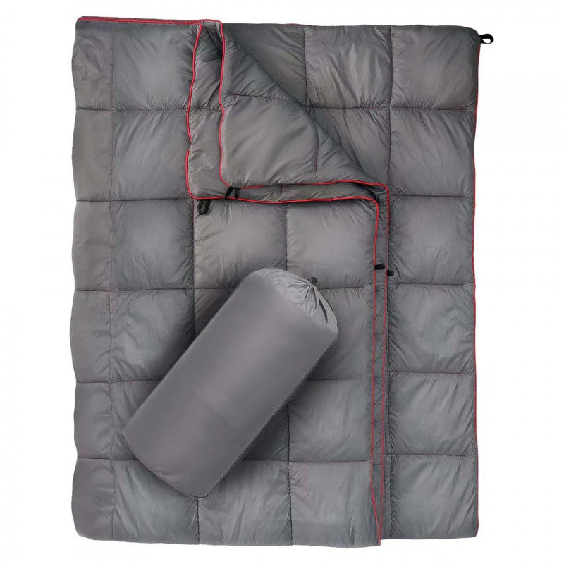HKM-393171 Portable Waterproof Down Blanket for Camping and Hiking - Solid Colors Available, 137x203cm