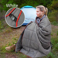 HKM-393171 Portable Waterproof Down Blanket for Camping and Hiking - Solid Colors Available, 137x203cm