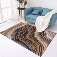 HKM-393235 Elegant Crystal Velvet Checkered Carpet for Living Room - Machine Washable, Rectangular Design in Multiple Sizes