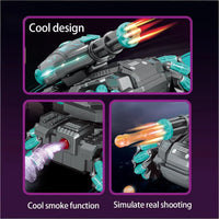 HKM-393427 Multi-Function Remote Control Tank Vehicle with Water Bomb Function, Spray, Sound, and Light Features