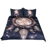 HKM-393491 Dream Catcher Design Three-Piece Quilt Cover Set, 100% Polyester Fabric