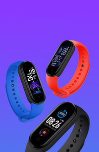 HKM-393683 Smart Sports Bracelet with Heart Rate and Blood Pressure Monitoring, Step Count, Compatible with iPhone and Android