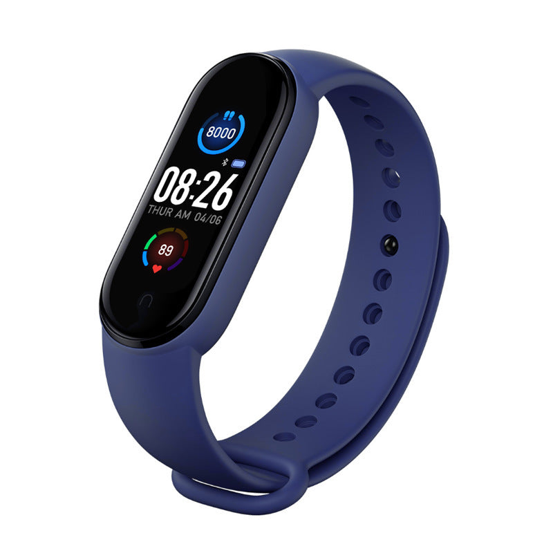 HKM-393683 Smart Sports Bracelet with Heart Rate and Blood Pressure Monitoring, Step Count, Compatible with iPhone and Android
