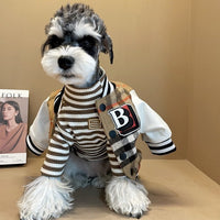 HKM-393683 Winter Wool Pet Jacket for Small Breeds - Padded Coat for Dogs like Schnauzer, Bichon, Shiba Inu, and More
