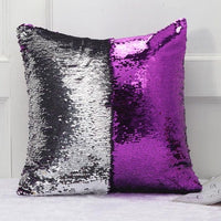 HKM-394003 Fashionable Black and White Sequin Decorative Cushion Cover for Sofa