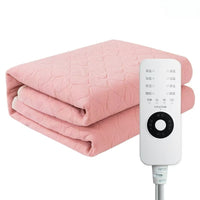 HKM-394003 Intelligent Temperature Control Electric Blanket - Light Gray Cotton for Home and Dorm Use
