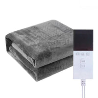 HKM-394003 Intelligent Temperature Control Electric Blanket - Light Gray Cotton for Home and Dorm Use
