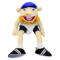 HKM-394003 Large Jeffy Boy Hand Puppet Plush Toy for Kids, Soft Doll for Parties, Shows and Christmas Fun