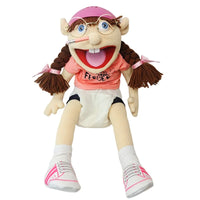 HKM-394003 Large Jeffy Boy Hand Puppet Plush Toy for Kids, Soft Doll for Parties, Shows and Christmas Fun