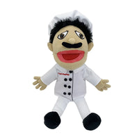 HKM-394003 Large Jeffy Boy Hand Puppet Plush Toy for Kids, Soft Doll for Parties, Shows and Christmas Fun