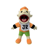 HKM-394003 Large Jeffy Boy Hand Puppet Plush Toy for Kids, Soft Doll for Parties, Shows and Christmas Fun