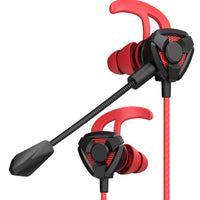 HKM-394067 Universal Wired Gaming Headset for Mobile and PC - In-Ear Design with Microphone and Dynamic Sound, 3.5mm Connector