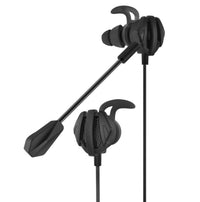 HKM-394067 Universal Wired Gaming Headset for Mobile and PC - In-Ear Design with Microphone and Dynamic Sound, 3.5mm Connector