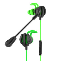 HKM-394067 Universal Wired Gaming Headset for Mobile and PC - In-Ear Design with Microphone and Dynamic Sound, 3.5mm Connector
