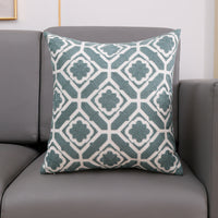 HKM-394131 Towel Embroidery Decorative Pillow Cover - Modern 45x45cm Design