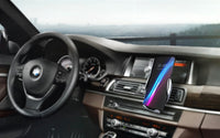 HKM-394387 Auto Induction Wireless Charger for Car with Adjustable Phone Holder - Supports Fast Charging, Compatible with Most Smartphones