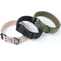 HKM-394515 Adjustable Dog Collar for Medium to Large Dogs with Metal D Ring and Buckle