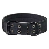 HKM-394515 Adjustable Dog Collar for Medium to Large Dogs with Metal D Ring and Buckle