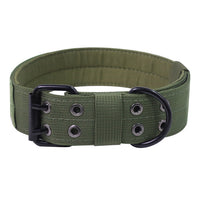 HKM-394515 Adjustable Dog Collar for Medium to Large Dogs with Metal D Ring and Buckle