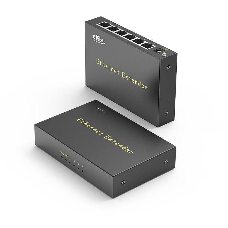 HKM-394515 Network Extender 300m Transmission Cable Amplifier - Model eKL-NE300, Black, 10M Speed
