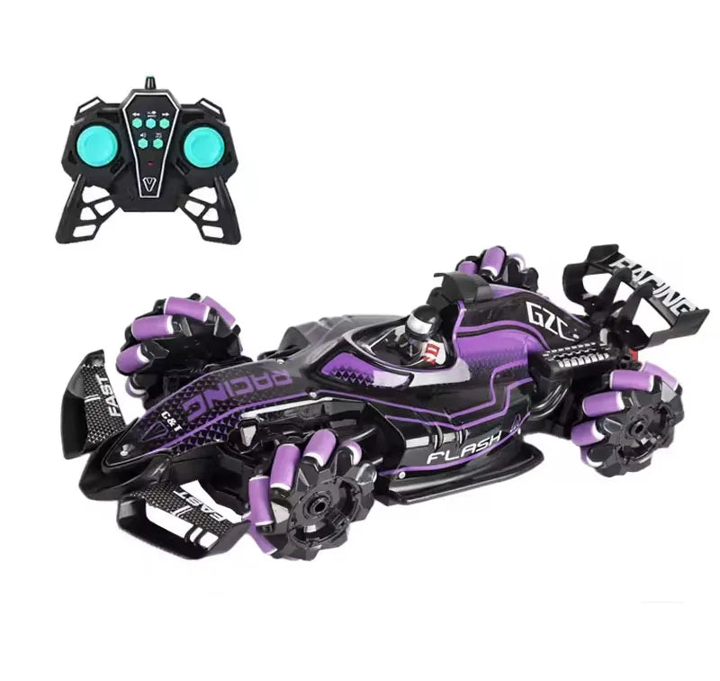HKM-394579 2.4G Remote-Controlled Spray Stunt Vehicle with Lights and Music for Multiple Terrains