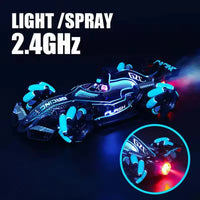 HKM-394579 2.4G Remote-Controlled Spray Stunt Vehicle with Lights and Music for Multiple Terrains