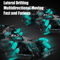HKM-394579 2.4G Remote-Controlled Spray Stunt Vehicle with Lights and Music for Multiple Terrains