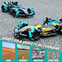 HKM-394579 2.4G Remote-Controlled Spray Stunt Vehicle with Lights and Music for Multiple Terrains