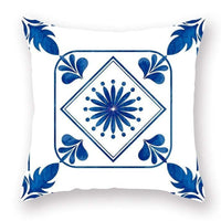 HKM-394707 Ethnic Style Digital Printing Pillow Cover in Peach Skin - Modern Simplicity, 40x40cm & 45x45cm