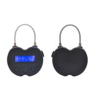 HKM-394899 Anti-Addiction Countdown Timer Electronic Lock - Adjustable Time Settings from 1 Minute to 99 Hours, Durable ABS Material, Sleek Black Finish