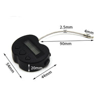 HKM-394899 Anti-Addiction Countdown Timer Electronic Lock - Adjustable Time Settings from 1 Minute to 99 Hours, Durable ABS Material, Sleek Black Finish