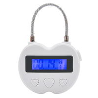 HKM-394899 Anti-Addiction Countdown Timer Electronic Lock - Adjustable Time Settings from 1 Minute to 99 Hours, Durable ABS Material, Sleek Black Finish