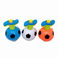 HKM-394899 Colorful Football Spinning Top with Lights and Music for Kids, Fidget Spinner Toy, Ages 3 and Up