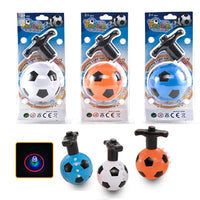 HKM-394899 Colorful Football Spinning Top with Lights and Music for Kids, Fidget Spinner Toy, Ages 3 and Up