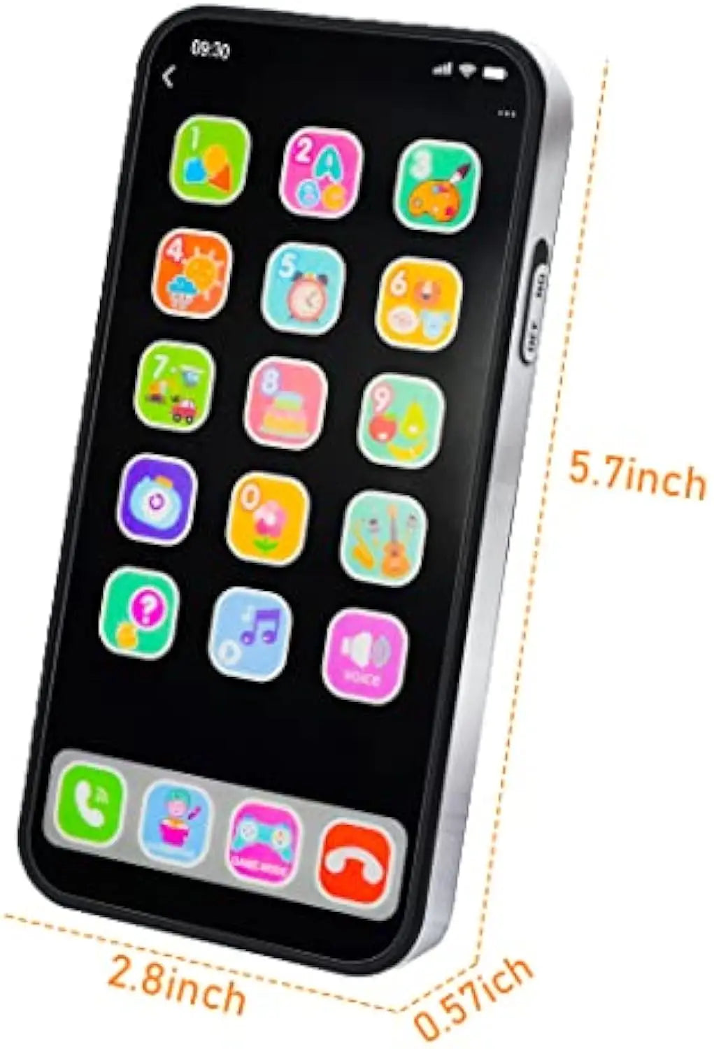 Educational Battery Operated Musical Mobile Phone Toy for Kids Age 2 to 4 Years - Interactive Learning Fun