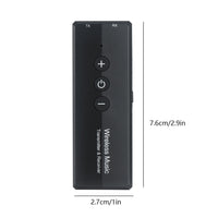 HKM-395027 Bluetooth 5.0 Receiver-Transmitter Combo with Built-In Battery for Dual Ear Stereo Use