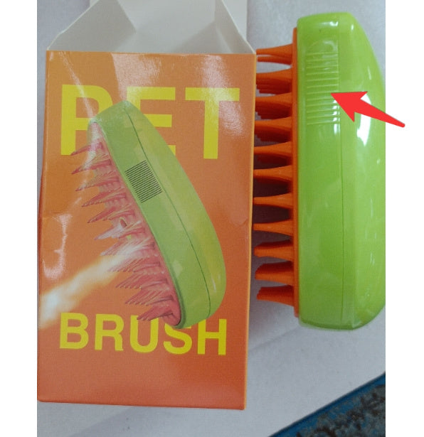 HKM-395091 3-in-1 Electric Cat and Dog Grooming Brush with Steam and Spray for Massage and Hair Removal