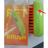 HKM-395091 3-in-1 Electric Cat and Dog Grooming Brush with Steam and Spray for Massage and Hair Removal