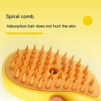 HKM-395091 3-in-1 Electric Cat and Dog Grooming Brush with Steam and Spray for Massage and Hair Removal