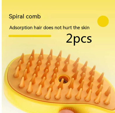 HKM-395091 3-in-1 Electric Cat and Dog Grooming Brush with Steam and Spray for Massage and Hair Removal