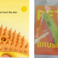 HKM-395091 3-in-1 Electric Cat and Dog Grooming Brush with Steam and Spray for Massage and Hair Removal