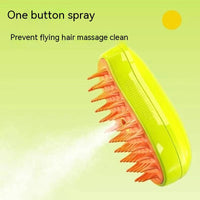 HKM-395091 3-in-1 Electric Cat and Dog Grooming Brush with Steam and Spray for Massage and Hair Removal